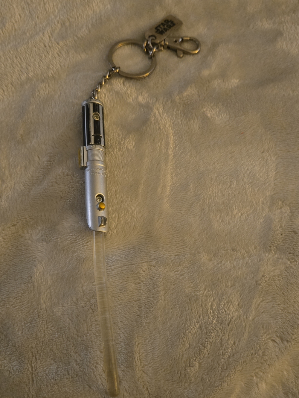 Silver Portable Keychain Lightsaber Star Wars - Compact